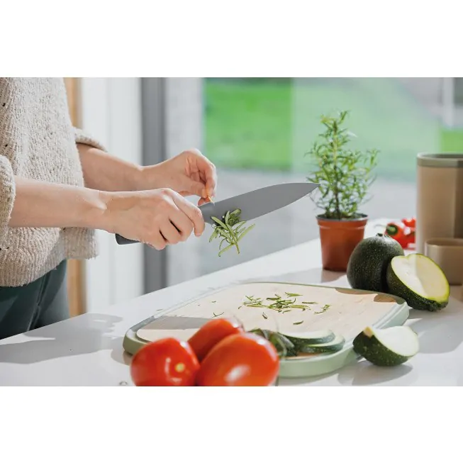 Mały nóż szefa kuchni z funkcją strippera do ziół Berghoff Balance 14 cm