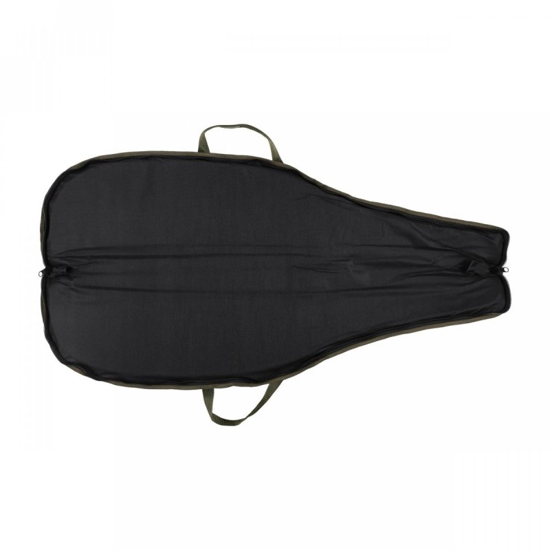 Pokrowiec na broń LPZKAM 05 1,25m, kolor kamuflaż leśny/zamsz oliwkowy, haft głowa jelenia czarna