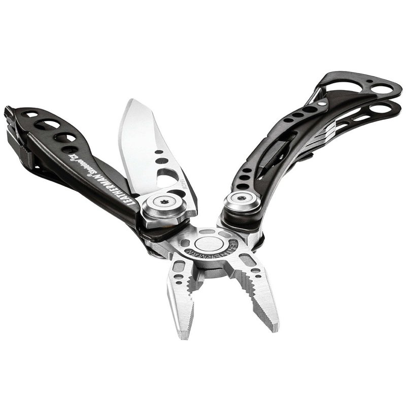 Leatherman Skeletool CX 830923 - Lekki multitool, stal 154CM, otwieracz do kapsli, do survivalu i codziennego użytku - 66 mm ostrze - Leatherman