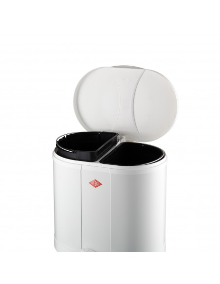 Kosz na śmieci biały 2x15l BETA Wesco