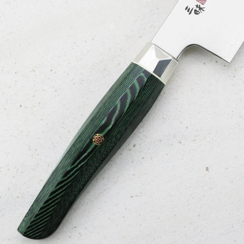 Mcusta Zanmai Green Revolution SPG2 Nóż Santoku 18cm