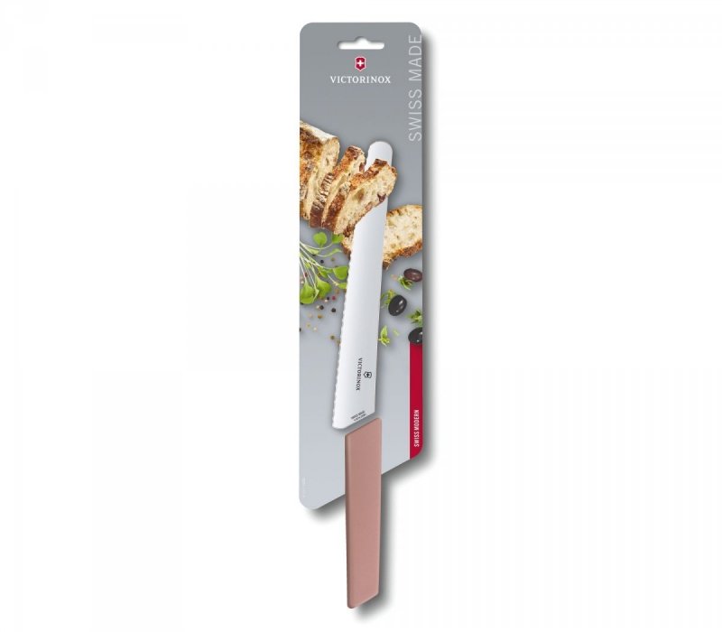 Nóż do chleba i ciast, ostrze ząbkowane, 22 cm, różowy Victorinox  6.9076.22W5B