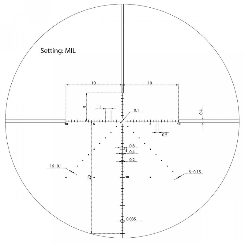 Luneta celownicza Vector Optics Veyron 6-24x44 30 mm FFP SCFF-37