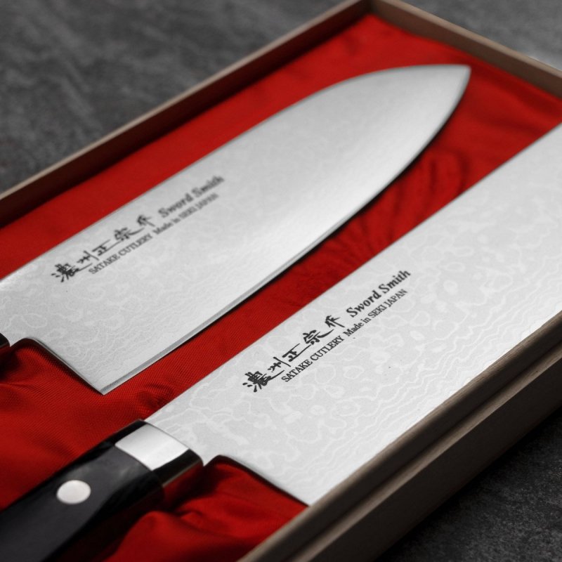 ST Unique Sai VG-10 zest Santoku +Nakiri