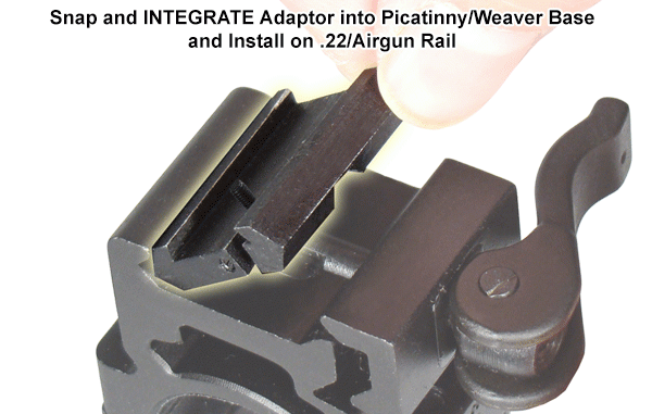 Adapter przejściówka Leapers weaver/picatinny na 11 mm
