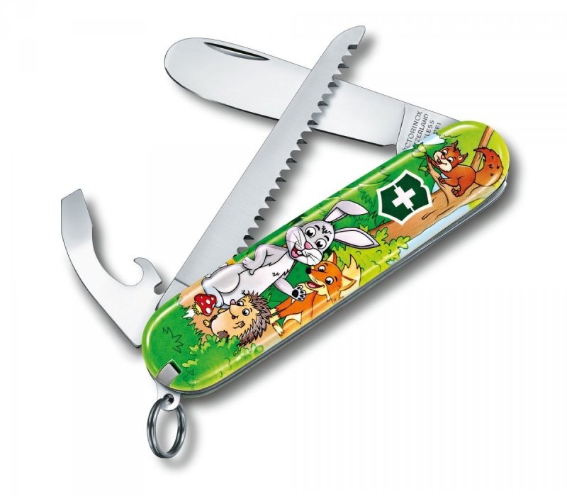 Zestaw dla dzieci scyzoryk My First Victorinox, zwierzęca edycja Królik „Hopsi“ 0.2373.E2