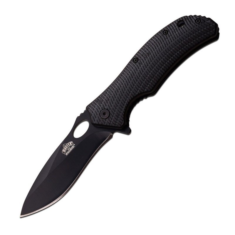 Nóż składany Master Cutlery M-Tech Ballistic Spring Assisted Black z krzesiwem (MU-A039BK)
