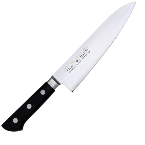 Nóż Masahiro BWH Santoku 17 cm black pakkawood MBS-26