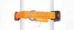 Zolux Obroża Mac Leather 15mm pomarańczowa