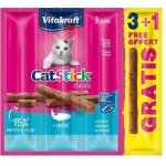 Vitakraft Cat Stick mini-3+1szt przysmak dla kota z łososiem