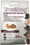 Tropidog Premium Adult Medium & Large Breeds- Wołowina z Ryżem 2,5kg