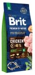 Brit Premium By Nature XL Adult karma dla dorosłych psów z kurczakiem 15kg