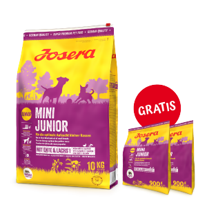 Josera Mini Junior 10kg PLUS GRATIS 2 x 900g