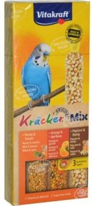 Vitakraft Kracker dla papugi falistej 3szt Miód/Pomarańcz/Popcorn