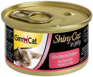 Gimcat Shiny Cat puszka dla kota z kurczakiem i Krabem 70gr