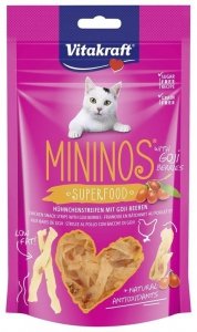 Vitakraft Mininos Superfood kurczak+ goi przysmak dla kota 40g