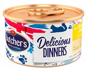 Butcher's Delicious Dinners karma dla kota z kurczakiem i indykiem 85g