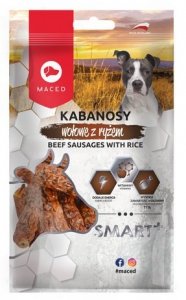 Maced Smart+ Kabanos wołowy z ryżem 100g