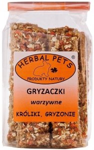 Herbal Pets Gryzaczki warzywne dla gryzoni i królików 160g