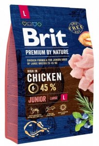 Brit Premium By Nature L Junior karma dla Juniorów z kurczakiem 3kg