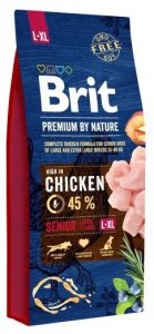 Brit Premium By Nature L+XL Senior karma dla Seniorów z kurczakiem 15kg