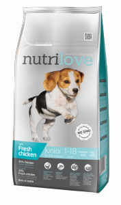 Nutrilove Dog Junior S&M 8kg karma dla psa z kurczakiem