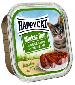 Happy Cat szalka dla kota 100g z drobiem i jagnięciną