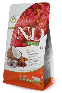 ND Cat NG Adult Quinoa 300g Skin&Coat Herring