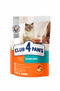 Club4 Paws saszetka d/kotów sterylizowany 80g