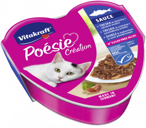 Vitakraft Poesie dorsz z makaronem w sosie pomidorowym szalka 85g
