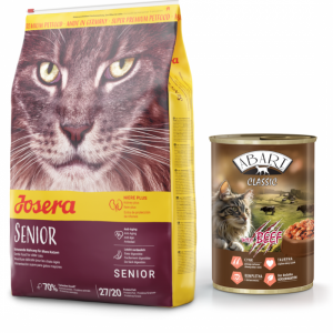 JOSERA Senior 400g + Abart puszka dla kota z wołowina 415g