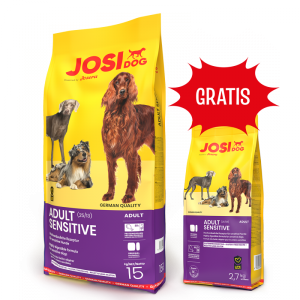 Josidog Adult Sensitive 15kg + 2,7 kg GRATIS