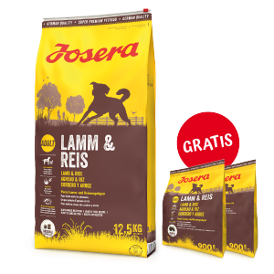 JOSERA Lamb&Rice 12,5kg PLUS GRATIS 2 x 900g 