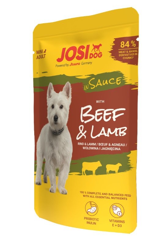 JosiDog Mini Beef &amp; Lamb w sosie saszetka 100g