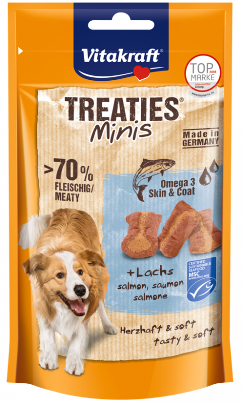 Vitakraft Treaties Minis przysmak dla psa z łososiem i omega3 48g