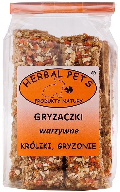 Herbal Pets Gryzaczki warzywne dla gryzoni i królików 160g