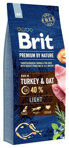 Brit Premium By Nature Light karma dla psów z indykiem 15kg