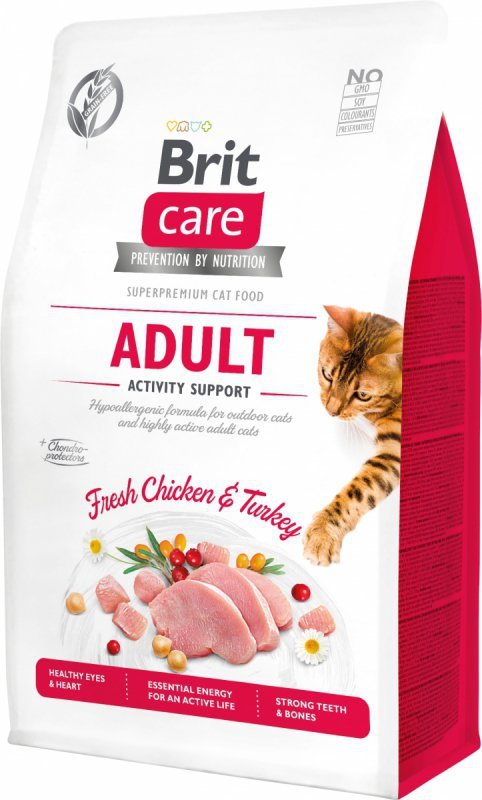 Brit Care Cat Grain Free Adult karma dla dorosłych kotów z kurczakiem i indykiem 7kg