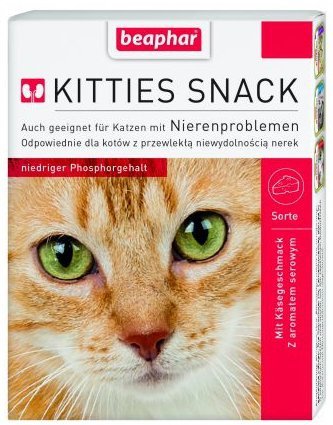 Beaphar Kitties Snack 56g/75szt Nieren przysmak dla kota na nerki