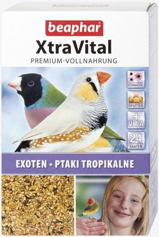 Beaphar Xtravital karma dla ptaków tropikalnych 500g