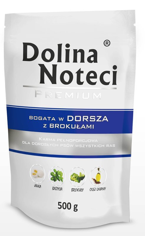 Dolina Noteci dorsz+ brokuł doypak dla psa 500g