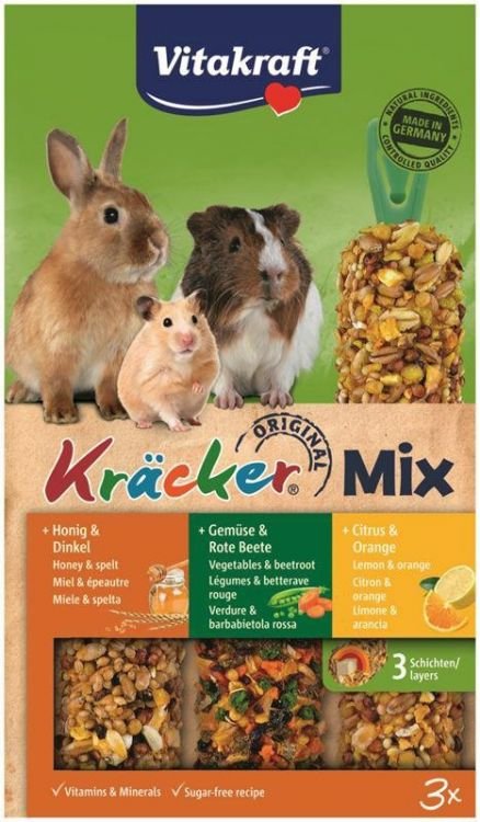 Vitakraft Kracker 3szt gryzon cytrus/warzyw