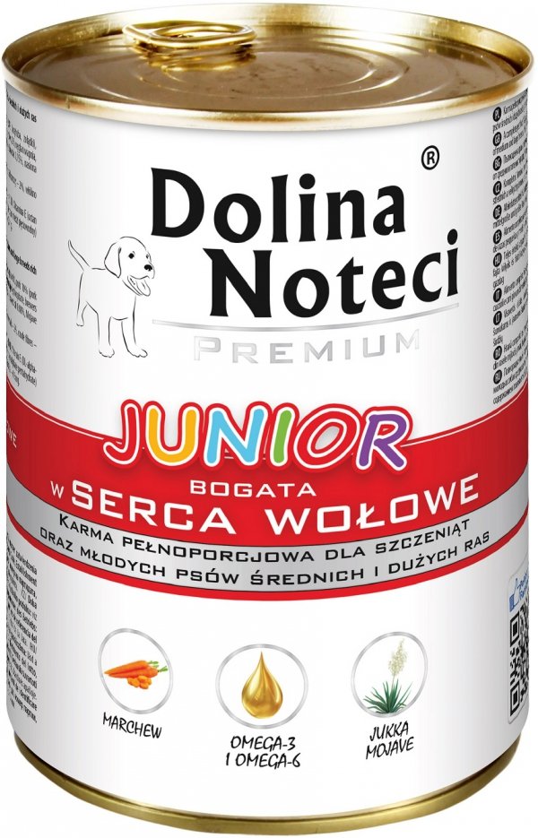 Dolina Noteci Junior serca wołowe 400g