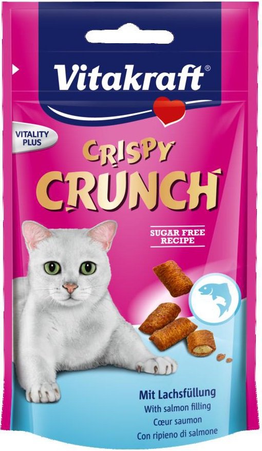 Vitakraft CRISPY CRUNCH z łososiem 60g