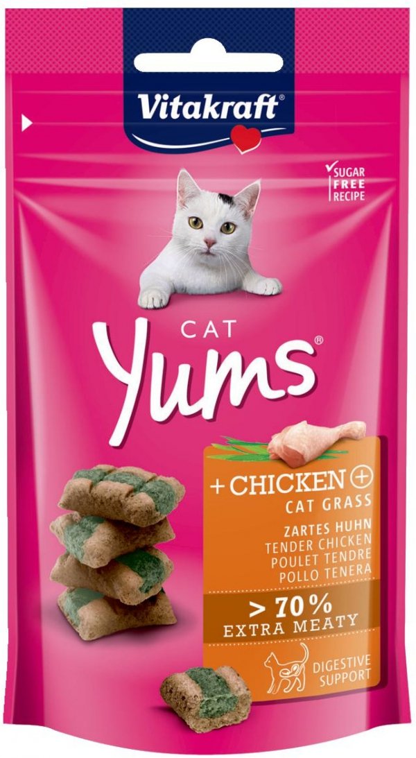 Vitakraft CAT YUMS kura trawa 40g 