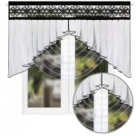 Panel dekoracyjny z koralikami - Aida 200x120 czarny