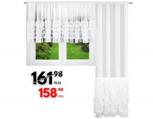 Komplet balkonowy z falbanami Lili 400X100 /  Emilii 145X250