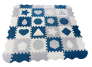 MILLY MALLY 5618 Mata piankowa puzzle Jolly 4x4 Shapes - blue