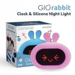 INNOGIO GIO-135 Lampka silikonowa z zegarem GIO Rabbit