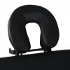 Czarny składany stół do masażu 4 strefy z aluminiową ramą